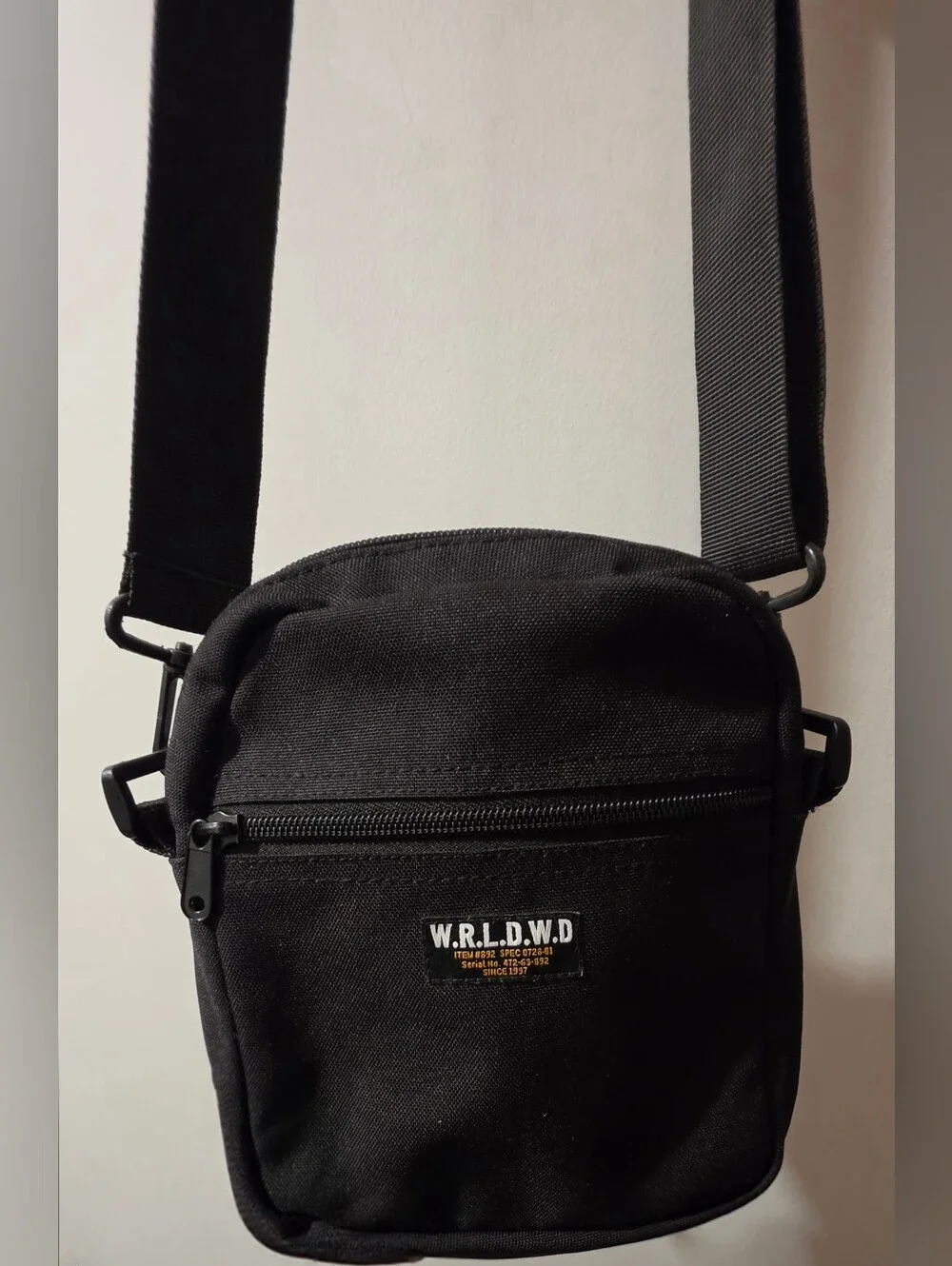 Black Crossbody Sling Bag for Men